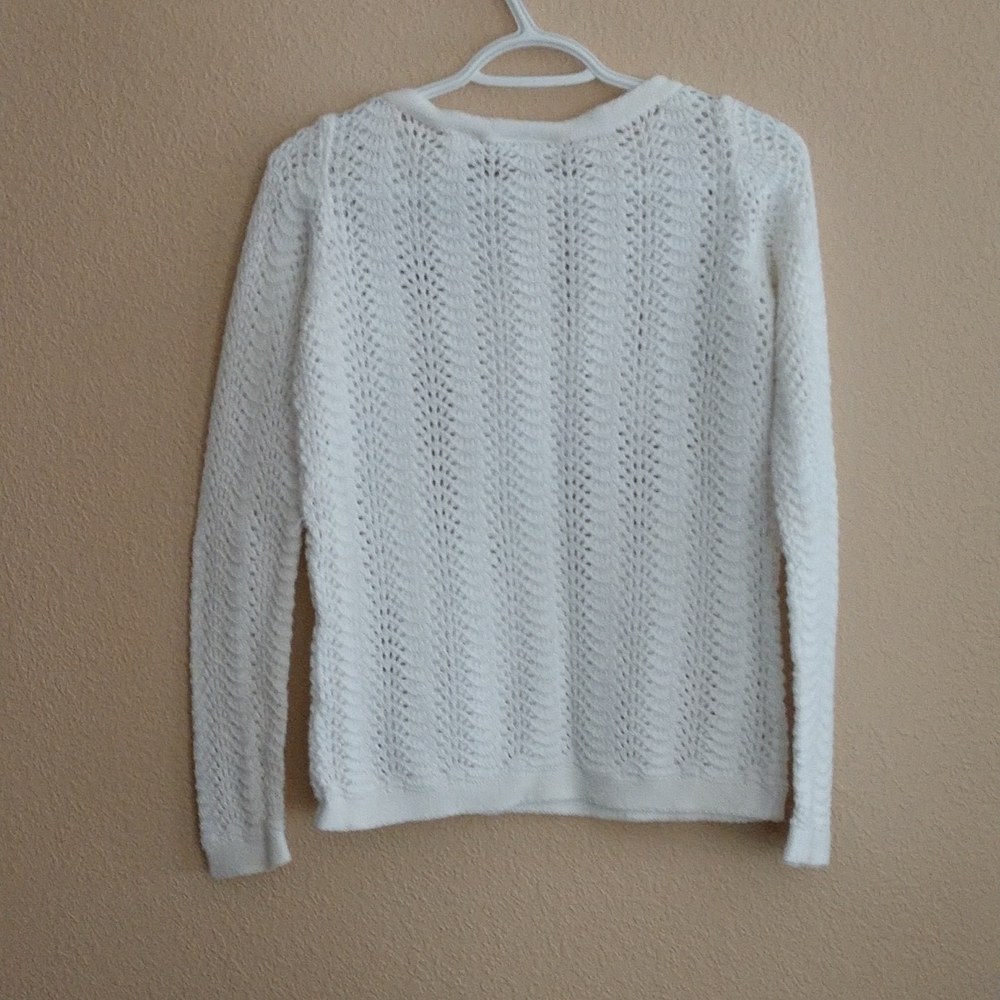 Villager by Liz Claiborne Long Sleeve Open Knit Sweater Size S - Picture 2 of 9